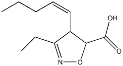 5-Isoxazolecarboxylicacid,3-ethyl-4,5-dihydro-4-(1Z)-1-pentenyl-(9CI)