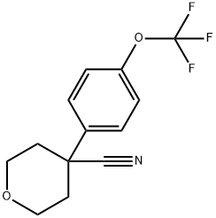2H-Pyran-4-carbonitrile, tetrahydro-4-[4-(trifluoromethoxy)phenyl]-