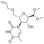 2,5-ANHYDRO-4-DEOXY-4-(3,4-DIHYDRO-5-METHYL-2,4-DIOXO-1(2H)-PYRIMIDINYL)-6-O-2-PROPENYL-1-(DIMETHYL ACETAL)-L-MANNOSE
