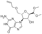 4-(2-AMINO-1,6-DIHYDRO-6-OXO-9H-PURIN-9-YL)-2,5-ANHYDRO-4-DEOXY-6-O-2-PROPENYL-1-(DIMETHYL ACETAL)-L-MANNOSE
