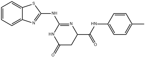 2-(1,3-benzothiazol-2-ylamino)-N-(4-methylphenyl)-6-oxo-1,4,5,6-tetrahydropyrimidine-4-carboxamide