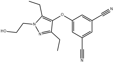 3-氰基-5-[[3,5-二乙基-1-(2-羟基乙基)-1H-吡唑-4-基]氧基]苯腈
