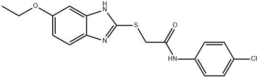 N-(4-chlorophenyl)-2-[(5-ethoxy-1H-benzimidazol-2-yl)sulfanyl]acetamide