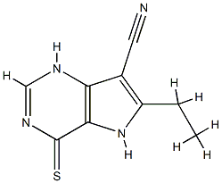 1H-Pyrrolo[3,2-d]pyrimidine-7-carbonitrile,6-ethyl-4,5-dihydro-4-thioxo-(9CI)