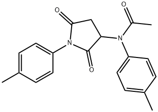 N-(4-methylphenyl)-N-[1-(4-methylphenyl)-2,5-dioxopyrrolidin-3-yl]acetamide