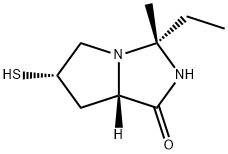 1H-Pyrrolo[1,2-c]imidazol-1-one,3-ethylhexahydro-6-mercapto-3-methyl-,(3R,6S,7aS)-(9CI)