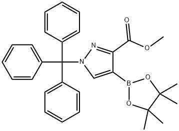 Methyl 4-(4,4,5,5-tetramethyl-1,3,2-dioxaborolan-2-yl)-1-trityl-1H-pyrazole-3-carboxylate