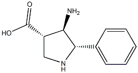 3-Pyrrolidinecarboxylicacid,4-amino-5-phenyl-,(3R,4S,5R)-rel-(9CI)