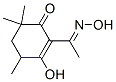 2-Cyclohexen-1-one, 3-hydroxy-2-[1-(hydroxyimino)ethyl]-4,6,6-trimethyl- (9CI)