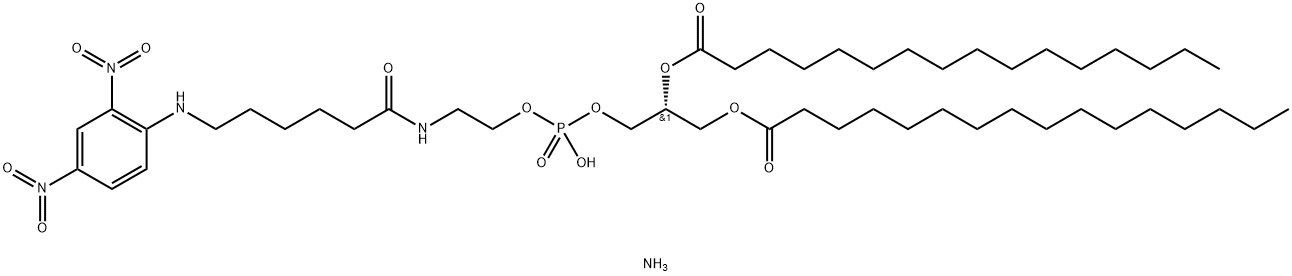 1,2-DIPALMITOYL-SN-GLYCERO-3-PHOSPHOETHANOLAMINE-N-[6-[(2,4-DINITROPHENYL)AMINO]HEXANOYL] (AMMONIUM SALT);16:0 DNP CAP PE