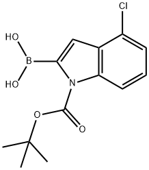 1-BOC-4-氯吲哚-2-硼酸