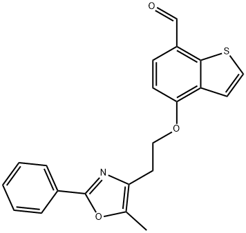 4-[2-(5-甲基-2-苯基-1,3-噁唑-4-基)乙氧基]-1-苯并噻吩-7-甲醛