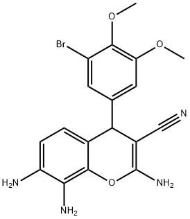 2,7,8-三氨基-4-(3-溴-4,5-二甲氧基苯基)-4H-色烯-3-甲腈