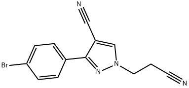 3-(4-Bromophenyl)-1-(2-cyanoethyl)-1H-pyrazole-4-carbonitrile