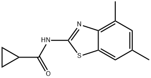 Cyclopropanecarboxamide, N-(4,6-dimethyl-2-benzothiazolyl)- (9CI)