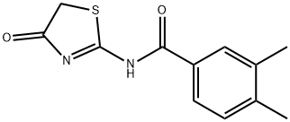 Benzamide, N-(4,5-dihydro-4-oxo-2-thiazolyl)-3,4-dimethyl- (9CI)