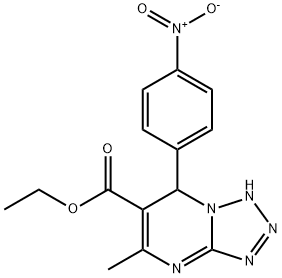 TETRAZOLO[1,5-A]PYRIMIDINE-6-CARBOXYLIC ACID, 1,7-DIHYDRO-5-METHYL-7-(4-NITROPHENYL)-, ETHYL ESTER