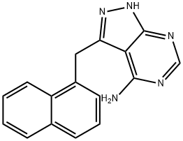 3-(naphthalen-1-ylmethyl)-1H-pyrazolo[3,4-d]pyrimidin-4-amine