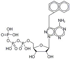 4-Amino-3-(1-naphthylmethyl)-1H-pyrazolo[3,4-d]pyrimidine-1-(β-D-ribofuranosyl-5’-triphosphate)