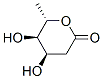 L-ribo-Hexonic acid, 2,6-dideoxy-, delta-lactone (9CI)