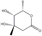 L-lyxo-Hexonic acid, 2,6-dideoxy-3-C-methyl-, delta-lactone (9CI)