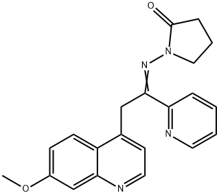 2-Pyrrolidinone, 1-[[2-(7-Methoxy-4-quinolinyl)-1-(2-pyridinyl)ethylidene]aMino]-