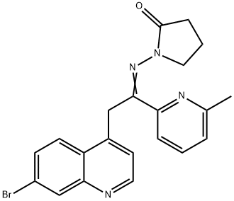2-Pyrrolidinone, 1-[[2-(7-broMo-4-quinolinyl)-1-(6-Methyl-2-pyridinyl)ethylidene]aMino]-
