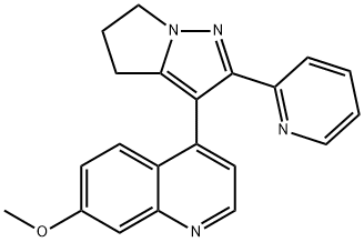 Quinoline, 4-[5,6-dihydro-2-(2-pyridinyl)-4H-pyrrolo[1,2-b]pyrazol-3-yl]-7-Methoxy-