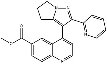 6-Quinolinecarboxylic acid, 4-[5,6-dihydro-2-(2-pyridinyl)-4H-pyrrolo[1,2-b]pyrazol-3-yl]-, Methyl ester