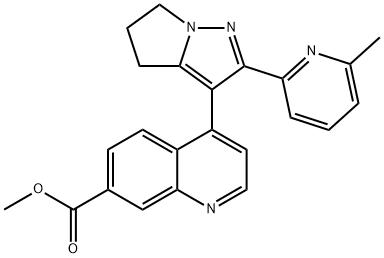 7-Quinolinecarboxylic acid, 4-[5,6-dihydro-2-(6-Methyl-2-pyridinyl)-4H-pyrrolo[1,2-b]pyrazol-3-yl]-, Methyl ester