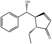 2-Cyclopenten-1-one,5-ethyl-4-[(R)-hydroxyphenylmethyl]-,(4S,5R)-(9CI)