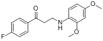 3-(2,4-DIMETHOXYANILINO)-1-(4-FLUOROPHENYL)-1-PROPANONE
