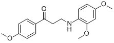 3-(2,4-DIMETHOXYANILINO)-1-(4-METHOXYPHENYL)-1-PROPANONE