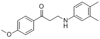 3-(3,4-DIMETHYLANILINO)-1-(4-METHOXYPHENYL)-1-PROPANONE