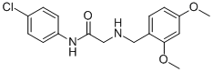 N-(4-CHLOROPHENYL)-2-[(2,4-DIMETHOXYBENZYL)AMINO]ACETAMIDE
