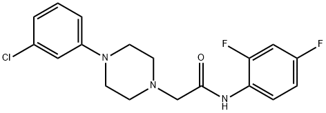 2-[4-(3-CHLOROPHENYL)PIPERAZINO]-N-(2,4-DIFLUOROPHENYL)ACETAMIDE