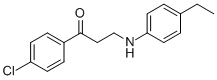 1-(4-CHLOROPHENYL)-3-(4-ETHYLANILINO)-1-PROPANONE
