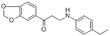 1-(1,3-BENZODIOXOL-5-YL)-3-(4-ETHYLANILINO)-1-PROPANONE