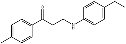 3-(4-ETHYLANILINO)-1-(4-METHYLPHENYL)-1-PROPANONE