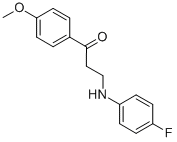 3-(4-FLUOROANILINO)-1-(4-METHOXYPHENYL)-1-PROPANONE