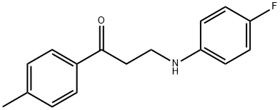 3-(4-FLUOROANILINO)-1-(4-METHYLPHENYL)-1-PROPANONE