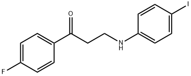 1-(4-FLUOROPHENYL)-3-(4-IODOANILINO)-1-PROPANONE