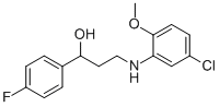 3-(5-CHLORO-2-METHOXYANILINO)-1-(4-FLUOROPHENYL)-1-PROPANOL