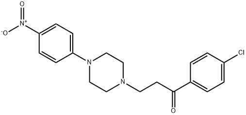 1-(4-CHLOROPHENYL)-3-[4-(4-NITROPHENYL)PIPERAZINO]-1-PROPANONE