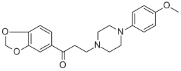 1-(1,3-BENZODIOXOL-5-YL)-3-[4-(4-METHOXYPHENYL)PIPERAZINO]-1-PROPANONE
