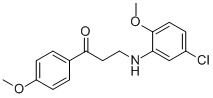 3-(5-CHLORO-2-METHOXYANILINO)-1-(4-METHOXYPHENYL)-1-PROPANONE