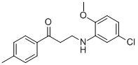 3-(5-CHLORO-2-METHOXYANILINO)-1-(4-METHYLPHENYL)-1-PROPANONE