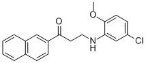 3-(5-CHLORO-2-METHOXYANILINO)-1-(2-NAPHTHYL)-1-PROPANONE