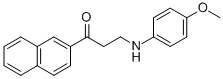 3-(4-METHOXYANILINO)-1-(2-NAPHTHYL)-1-PROPANONE