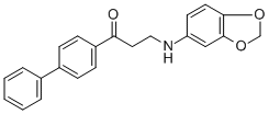 3-(1,3-BENZODIOXOL-5-YLAMINO)-1-[1,1'-BIPHENYL]-4-YL-1-PROPANONE